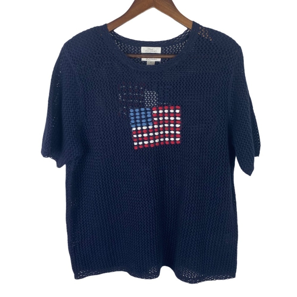 Christopher & Banks USA Flag Sweater